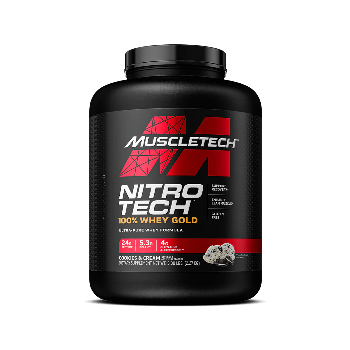 MuscleTech Nitro Tech Białko 100% Whey Gold ciasteczkowe - 2270 g