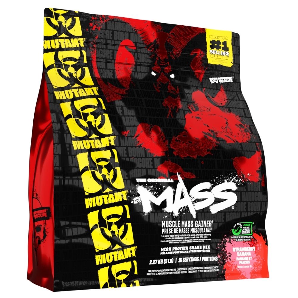 PVL Mutant Mass Gainer, truskawka-banan - 2270 g