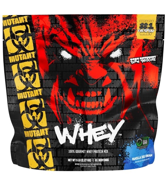 Mutant Whey, Odżywka białkowa, lody waniliowe - 2270 g