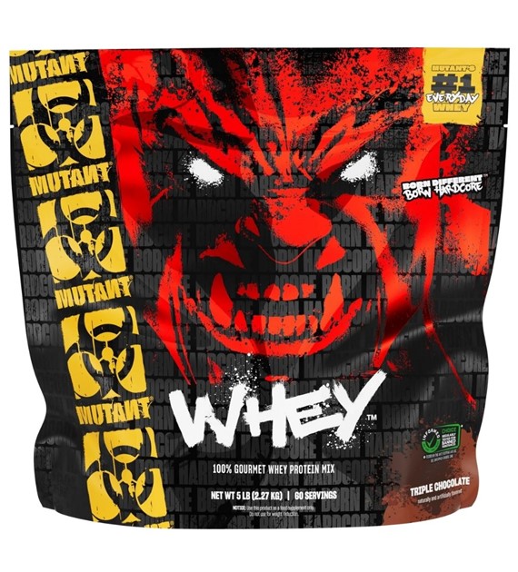 Mutant Whey, Odżywka białkowa, potrójna czekolada - 2270 g