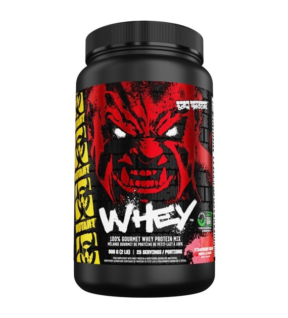 Mutant Whey, Odżywka białkowa, krem truskawkowy - 908 g