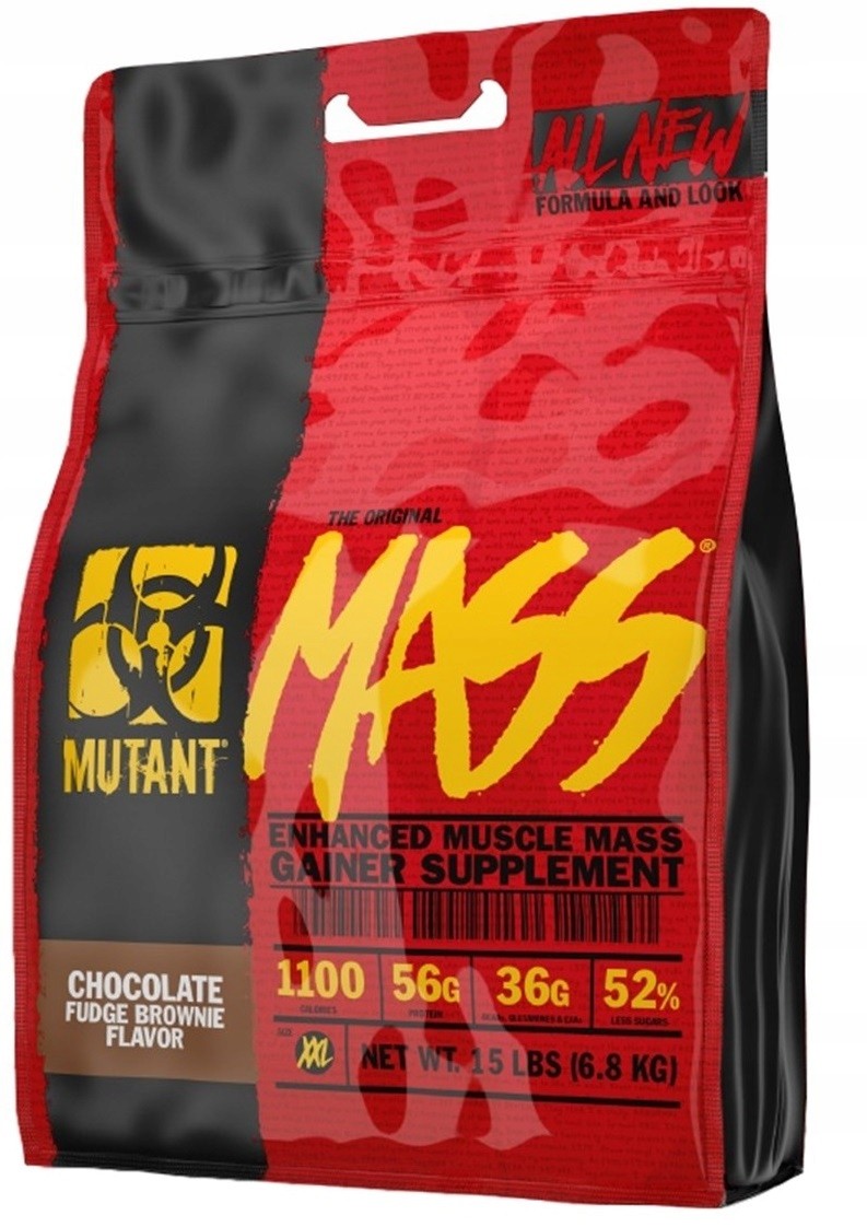 PVL Mutant Mass Gainer, czekoladowe brownie krówkowe - 6800 g