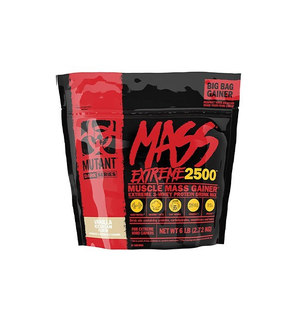 PVL Mutant Mass Extreme 2500 Gainer, lody waniliowe - 2720 g