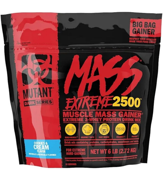 PVL Mutant Mass Extreme 2500 Gainer, ciastko z kremem - 2720 g