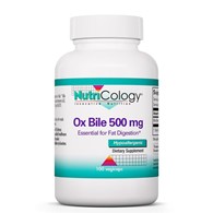 Nutricology Ox Bile 500 mg - 100 Veg kapslí