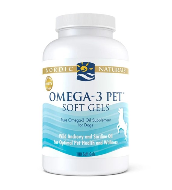 Nordic Naturals Omega-3 dla psów - 180 kapsułek
