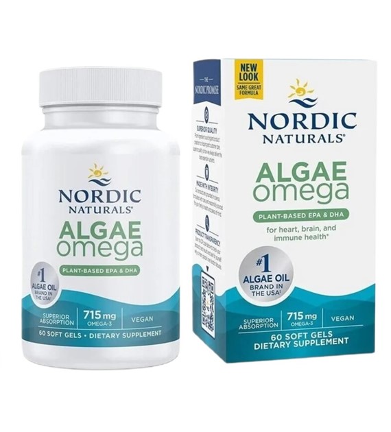 Nordic Naturals Algae Omega 715 mg (Omega-3 z alg) - 60 kapsułek