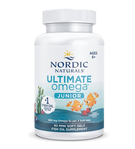 Nordic Naturals Ultimate Omega JR 680 mg truskawkowy - 90 kapsułek