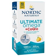 Nordic Naturals Ultimate Omega + Coq10, cytryna - 120 kapsułek