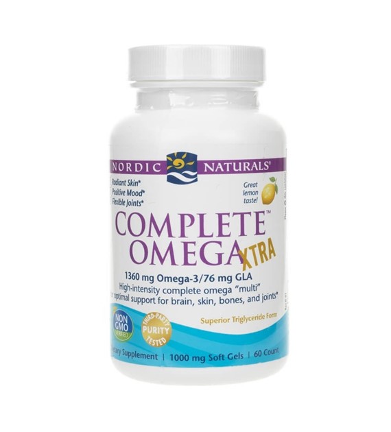 Nordic Naturals Complete Omega™ XTRA smak cytrynowy - 60 kapsułek