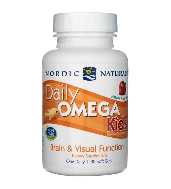 Nordic Naturals Daily Omega Kids Natürliche Früchte - 30 Weichkapseln