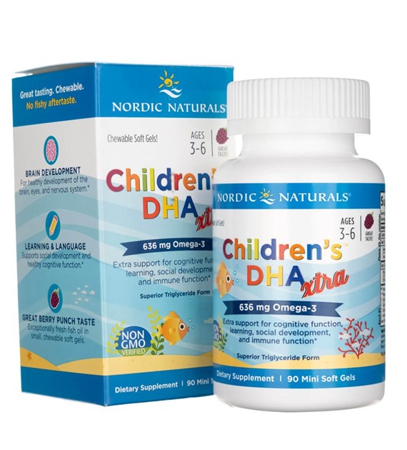 Nordic Naturals Children's DHA Xtra Berry 636 mg - 90 Softgels