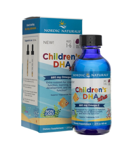 Nordic Naturals Children's DHA Xtra, berry flavour - 60 ml