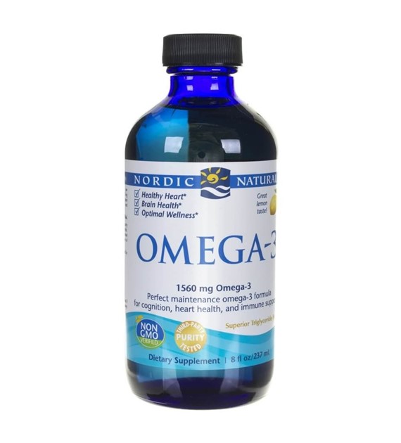 Nordic Naturals Omega-3 1560 mg, lemon flavour - 237 ml