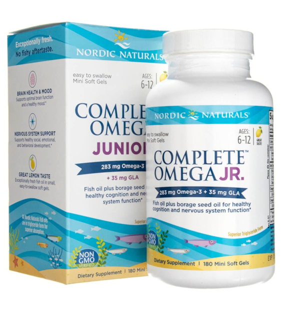 Nordic Naturals Complete Omega Junior Lemon - 180 Softgels
