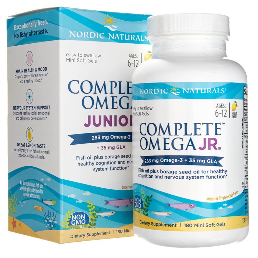 Nordic Naturals Complete Omega Junior Lemon - 180 Softgels