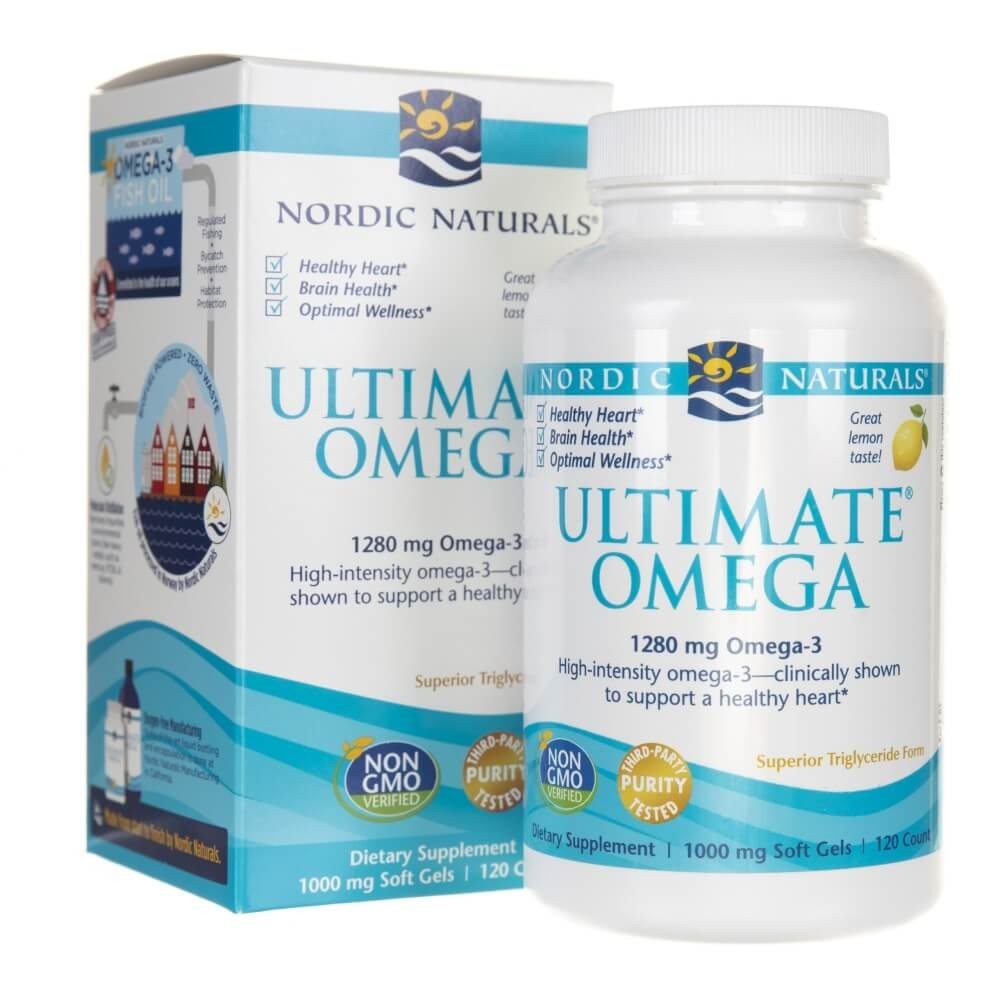 Nordic Naturals Ultimate Omega smak cytrynowy - 120 kapsułek