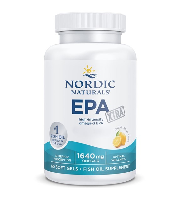 Nordic Naturals EPA Xtra 1640 mg Omega-3 cytrynowy - 60 kapsułek