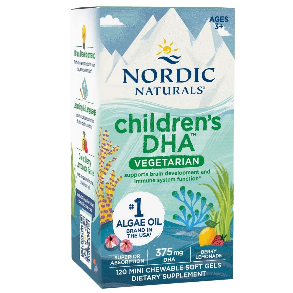 Nordic Naturals Children's DHA Vegetarian - 120 mini kapsułek
