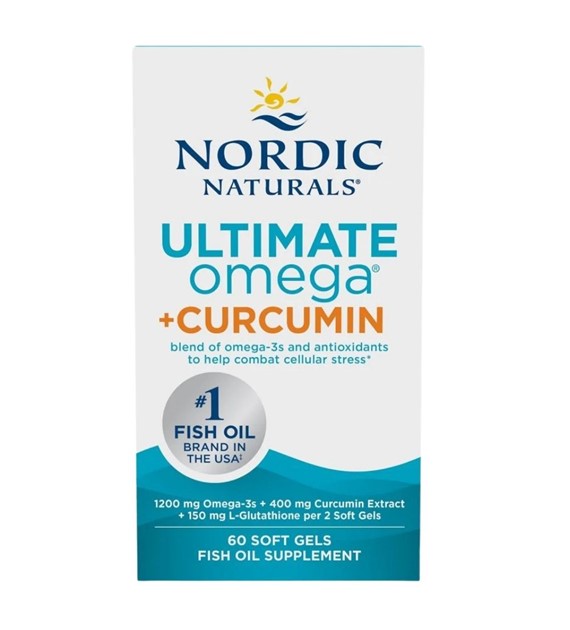 Nordic Naturals Ultimate Omega + Curcumin - 60 kapsułek