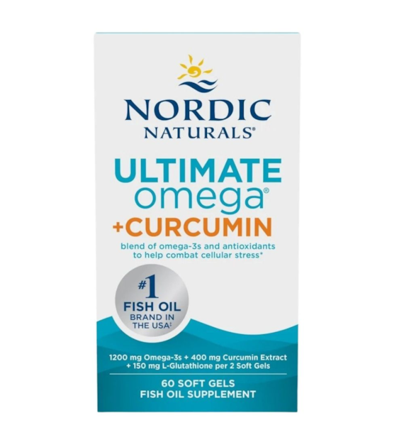 Nordic Naturals Ultimate Omega + Curcumin - 60 kapsułek