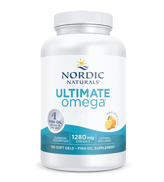 Nordic Naturals Ultimate Omega 1280 mg cytrynowy - 180 kapsułek