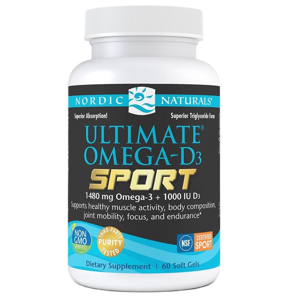 Nordic Naturals Ultimate Omega-D3 Sport - 60 kapsułek