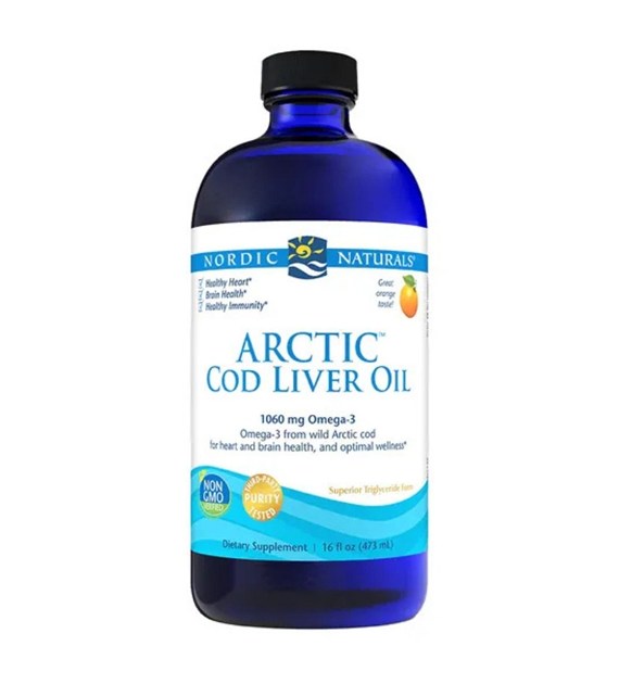 Nordic Naturals Olej z wątroby dorsza arktycznego pomarańczowy - 473 ml