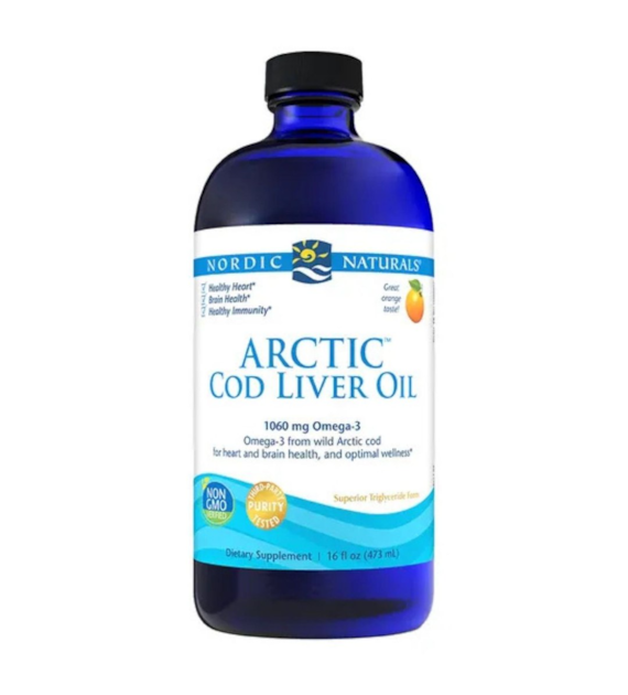 Nordic Naturals Olej z wątroby dorsza arktycznego pomarańczowy - 473 ml