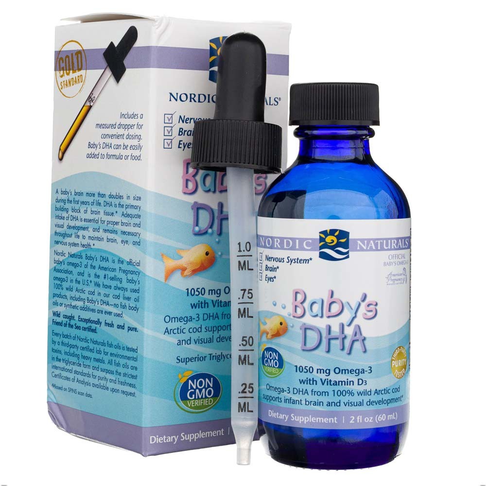 Nordic Naturals Baby's DHA, bez příchuti - 60 ml