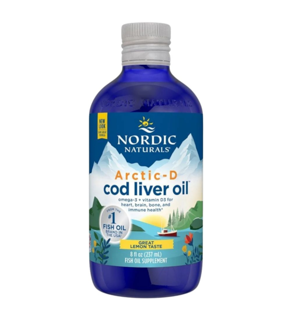 Nordic Naturals Olej z wątroby dorsza smak cytrynowy - 237 ml