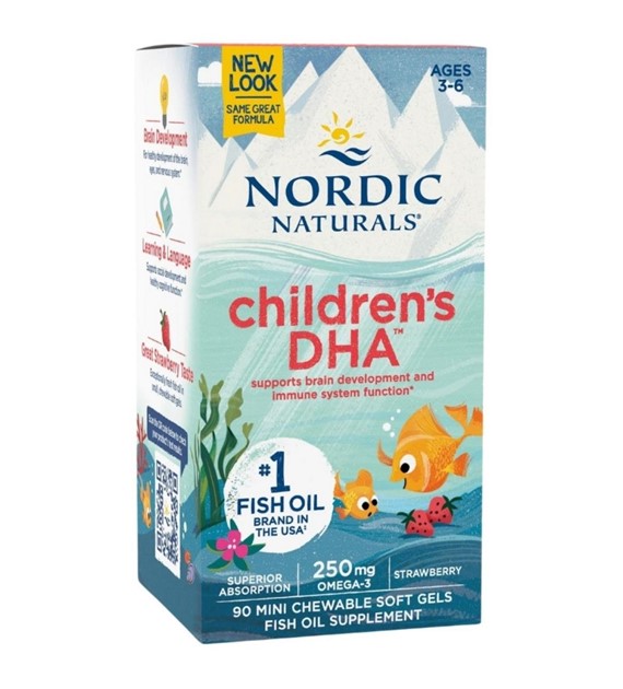 Nordic Naturals Children's DHA 250 mg - 90 mini kapsułek