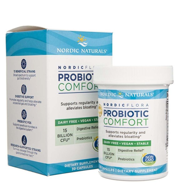 Nordic Naturals Nordic Flora Probiotic Comfort, 15 Milliarden KBE - 30 Kapseln