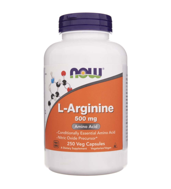 Now Foods L-Arginina 500 mg - 250 kapsułek