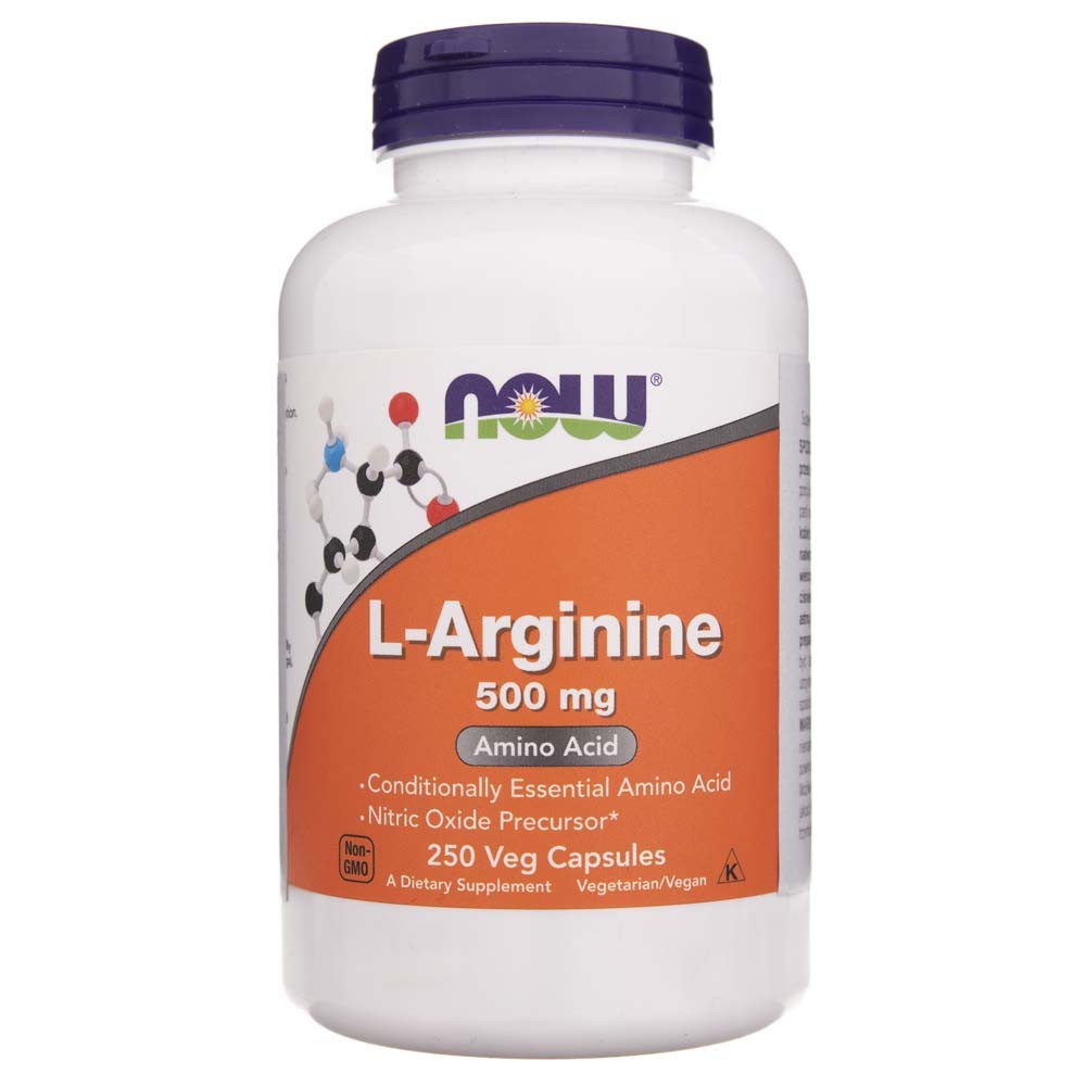 Now Foods L-Arginine 500 mg - 250 veg. kapslí