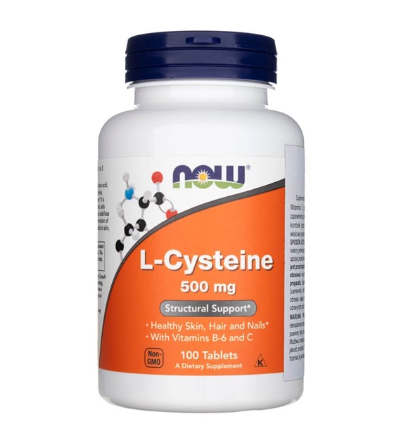 Now Foods L-Cysteina 500 mg - 100 tabletek