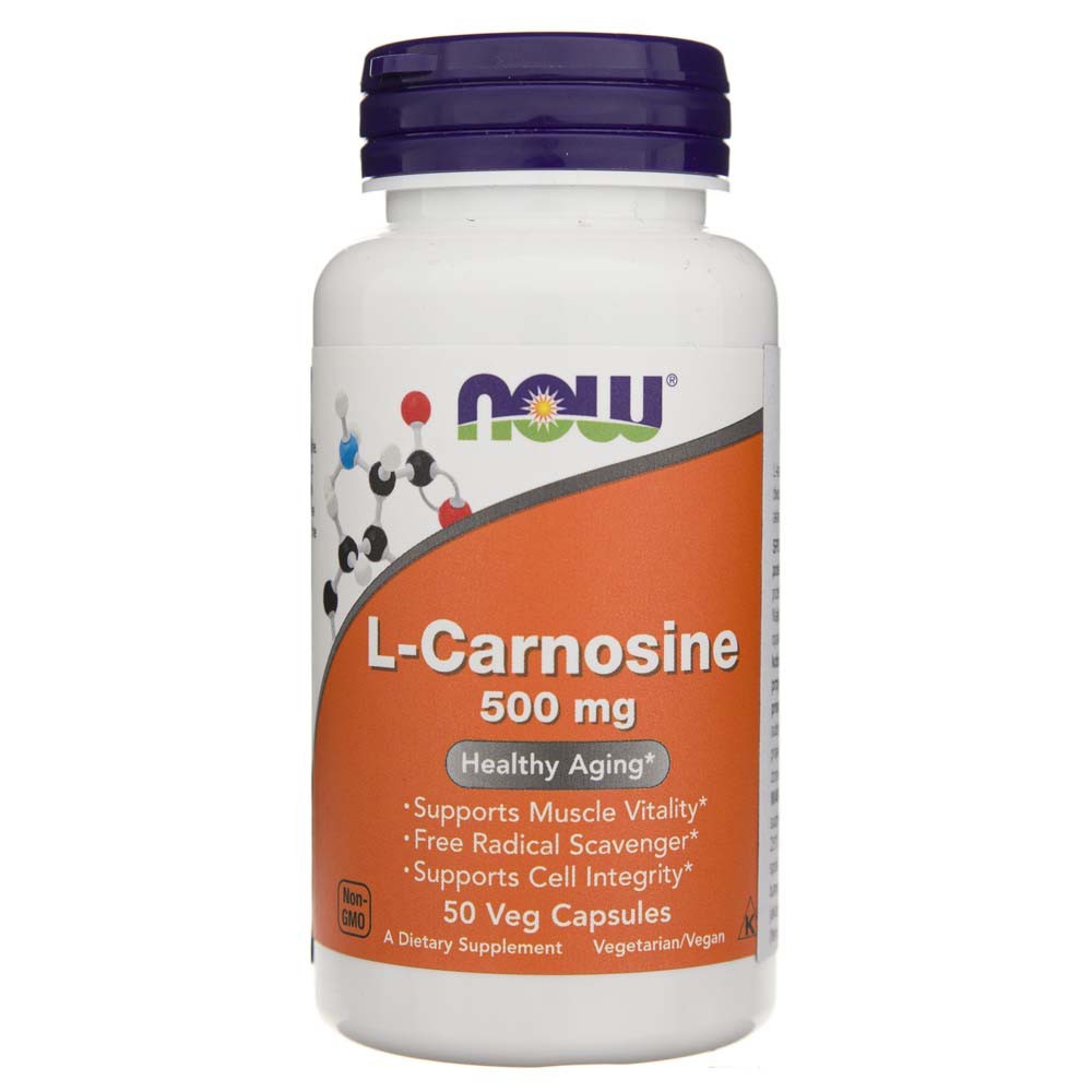 Now Foods L-Carnosine (L-Karnozyna) 500 mg - 50 kapsułek