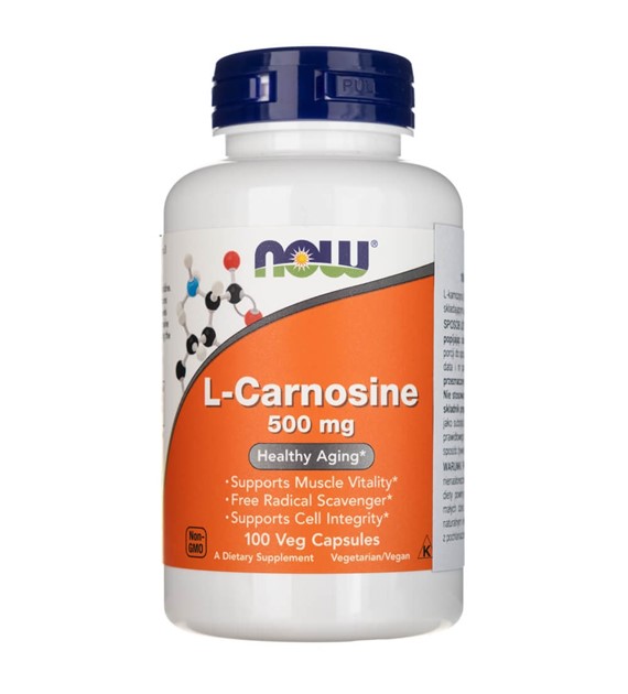 Now Foods L-Karnosin 500 mg - 100 veg. kapslí