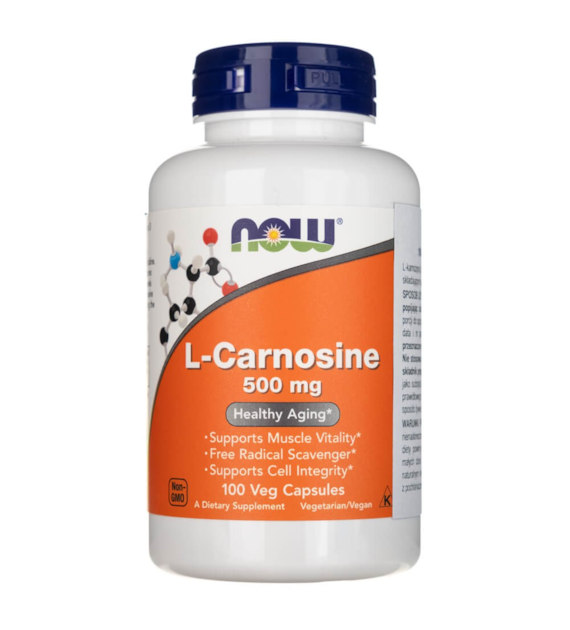 Now Foods L-Carnosine (L-Karnozyna) 500 mg - 100 kapsułek