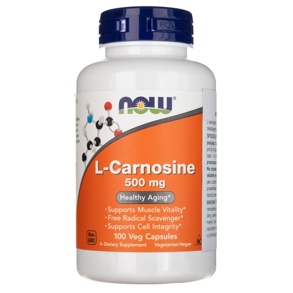 Now Foods L-Karnosin 500 mg - 100 veg. kapslí