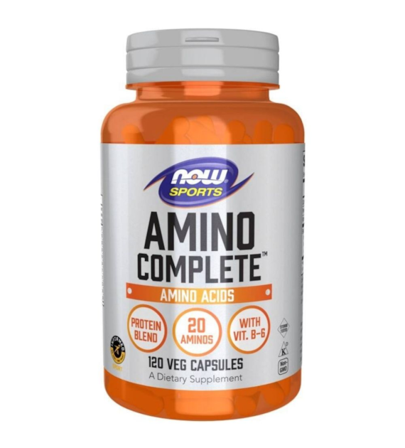 Now Foods Sports Amino Complete, Kompleks aminokwasów - 120 kapsułek