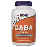 Now Foods GABA 750 mg - 200 veg. kapslí