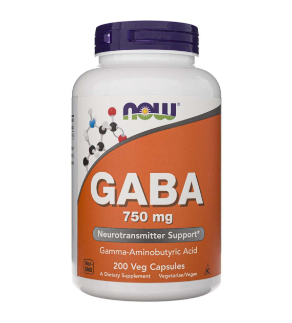 Now Foods GABA 750 mg - 200 Veg Capsules