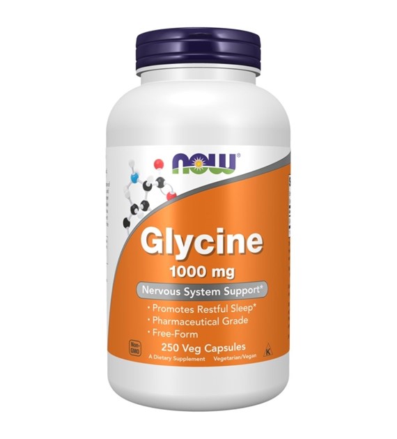 Now Foods Glicyna 1000 mg - 250 kapsułek