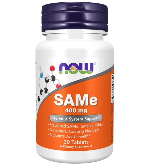 Now Foods SAMe (S-adenozylo L-metionina) 400 mg - 30 tabletek