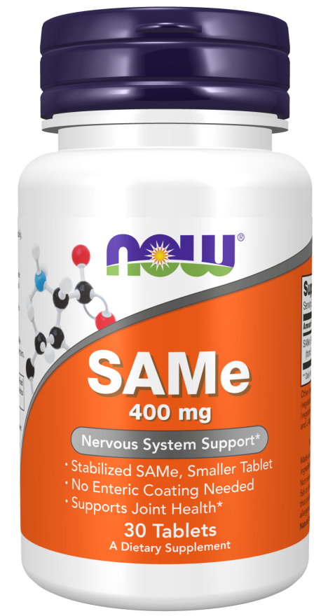 Now Foods SAMe (S-adenozylo L-metionina) 400 mg - 30 tabletek