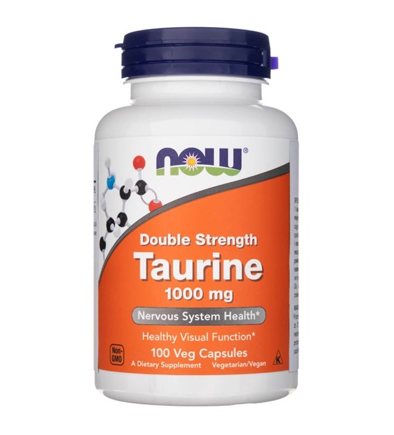 Now Foods Taurin Double Strength 1000 mg - 100 Veg kapslí