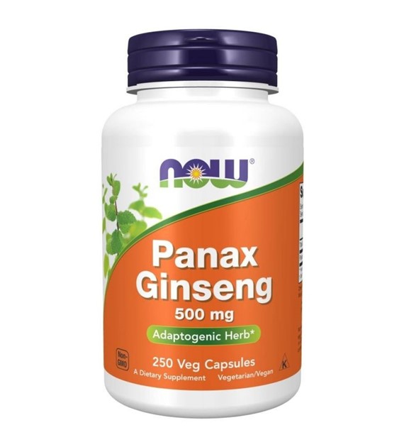 Now Foods Żeń-szeń 500 mg (Panax Ginseng) - 250 kapsułek