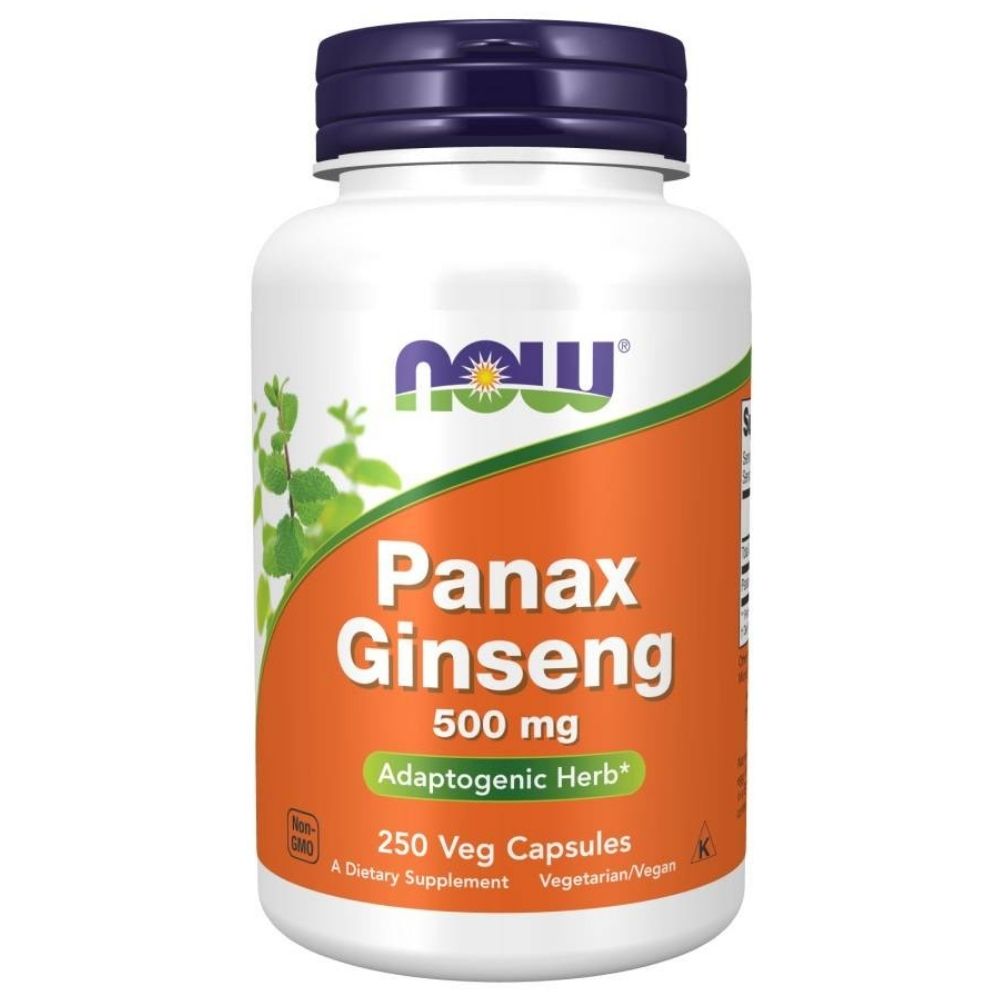Now Foods Żeń-szeń 500 mg (Panax Ginseng) - 250 kapsułek
