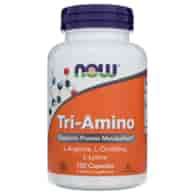 Now Foods Tri-Amino (L-Arginin, L-Ornithin, L-Lysin) - 120 Kapseln